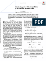 Analysis of Simply-Supported Orthotropic Plates Subject To Static and Dynamic Loads