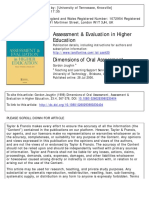 Dimensions of Oral Assessment