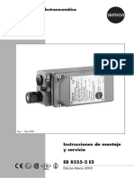 Posicionador Electroneumático Tipo 3767: Instrucciones de Montaje y Servicio EB 8355-2 ES