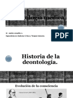 Historia de La Deontología