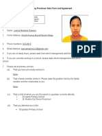Teaching Practicum Data Form and Agreement 1