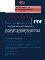 S4 Morphosyntaxe 2 - Corrigé Commentaire Ling1