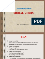 Grammar modal verbs review