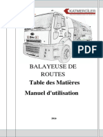 6 m3 Truck Road Sweeper Manual & Spare Part [French]