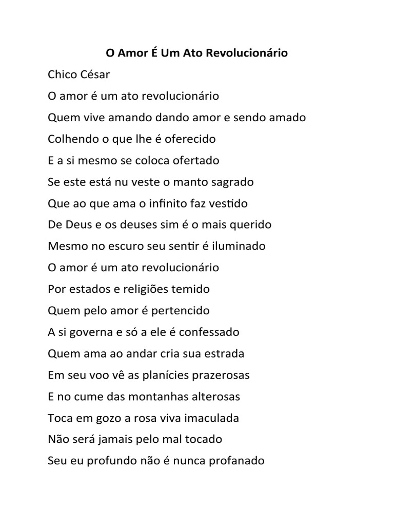 O Amor É Um Ato Revolucionário PDF