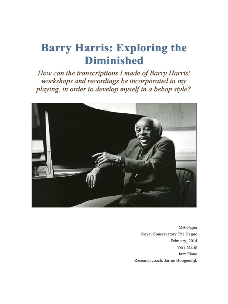 Barry Harris Method Pdf Free – Méthode De Barry Harris Pdf – PRVOE