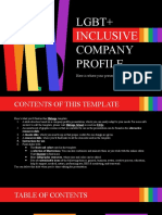 LGBT+ Inclusive Company Profile by Slidesgo
