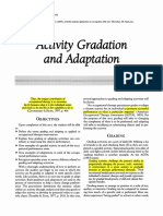 Activity Gradation and Adaptation