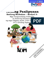 Ap6 - q3 - Mod3 Mga Pangunahing Suliranin3 REGIONAL QA Mr. Joseph P. Gregorio 1 COPY 2 2 Pages Deleted