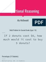 proportional reasoning project
