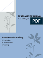 Testing in Teaching: Nuri Ati Ningsih