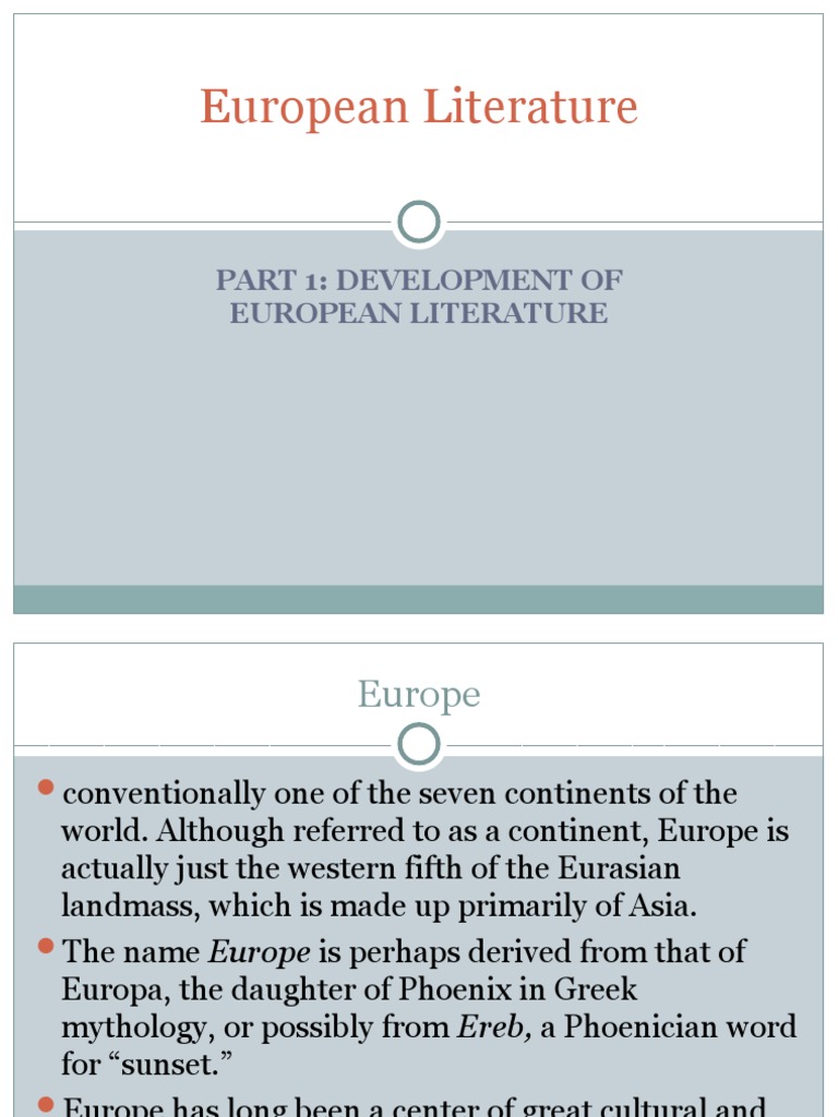 European+Literature