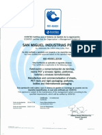 SMI PERÚ - Certificado ISO 45001