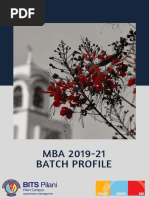 Bits Mba Profile 2019-21