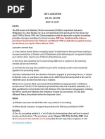 Cir V. Lancaster G.R. NO. 183408 JULY 12, 2017 Facts