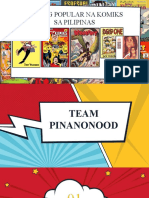 Team Pinanonood 5 Popular Na Komiks