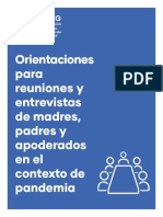 Orientaciones para Reuniones y Entrevistas en Pandemia