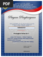 1. Piagam Penghargaan Juara Kelas (Saifullahtv)