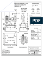 General Arrangement and Foundation Drawing of " DB" Pump Coupled With Totally Enclosed Fan Cooled Motor (With Lovejoy Coupling L110/25)