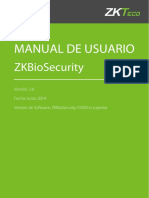 ZKBioSecurity Manual de Usuario