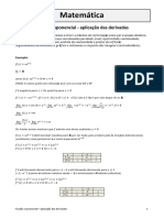 Função Exponencial - Aplicação Das Derivadas