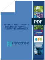 Protocolo de Atencion y Prevencion Frente Al Coronavirus o Covid-19