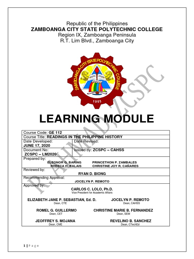 GE 112 - Module 2 X Lesson 3 | Descargar gratis PDF | Philippines