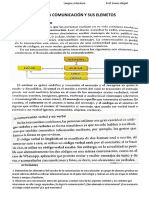 La Comunicacion, Elementos y Actividades