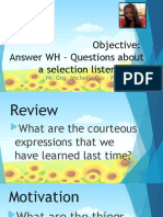 Grade 2 PPT - Answer WH - Questions About A Selection Listened To
