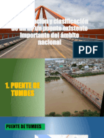 Identificación y clasificación de puentes importantes en la Panamericana Norte