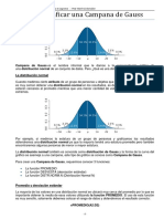 Campana de Gauss en Excel.