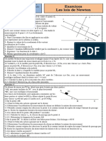 Exercices 2 Les Lois de Newton