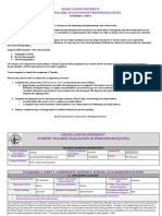 Gcu Student Teaching Evaluation of Performance Step Standard 1 Part I - Signed 2