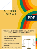 Mixed Method Research