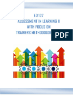 Module in Ed 107-Assessment in Learning Ii (Chapter 2)