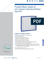 Pocket Filters Made of Non-Woven Chemical Fibres: Type PFC