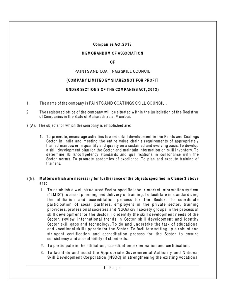 Moa Paints and Coatings Skill Council PDF Vocational Education