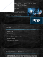 Prescriptive Analytics and LPP Model Solved Using TORA
