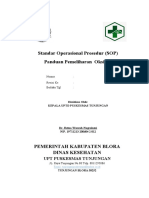 SOP Panduan PEMELIHARAAN OKSIGEN