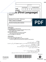 O Levels Arabic Question Paper 1