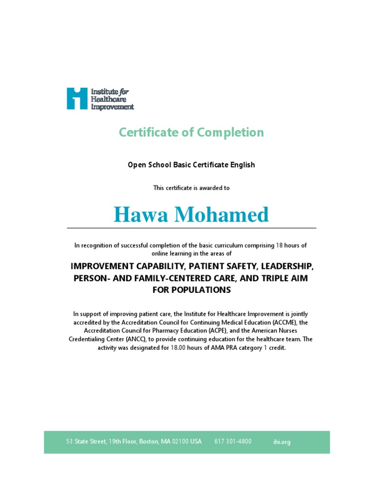 Ihi Certificate PDF Ihi Certificate PDF