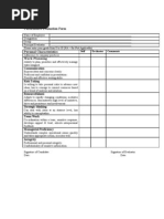 Performance Evaluation Form