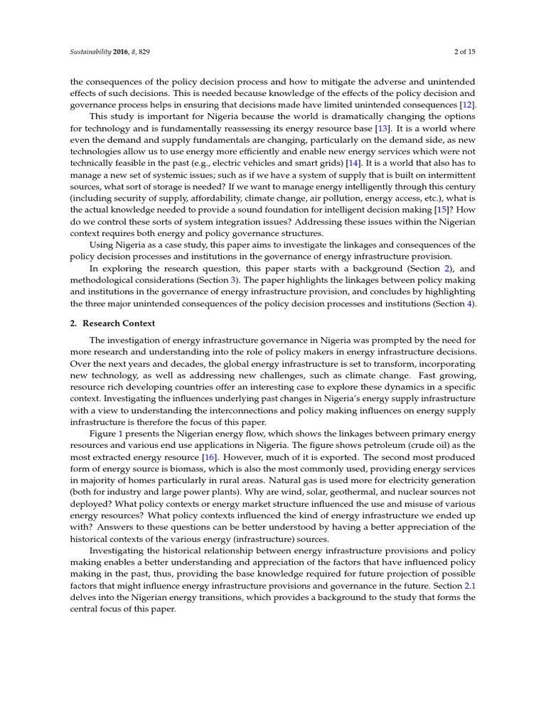 The Role of Policy Makers and Institutions in The Energy Sector - The ...