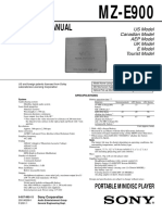 Sony MZ-E900 Service Manual