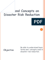 Terms and Concepts On Disaster Risk Reduction