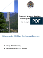 Towards Disaster Resilient Development in Bhutan: With 11 FYP An Opportunity Beckons