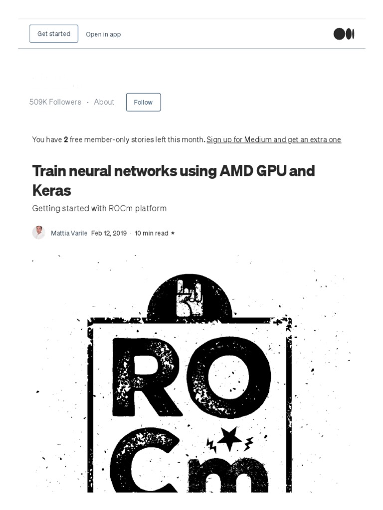 Train Neural Networks with AMD GPUs | PDF | Graphics Processing Unit ...