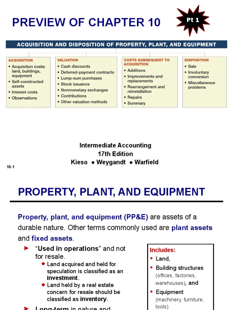 Preview of Chapter 10 Intermediate Accounting 17th Edition Kieso