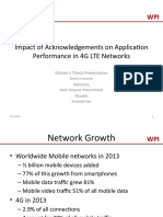 Impact of Acknowledgements On Application Performance in 4G LTE Networks