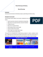 Wound dressing and suturing